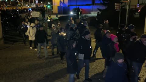 Wolgast: Der Demonstrationszug am 01-03-2022