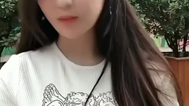 Angel face girlfriend with devil figure