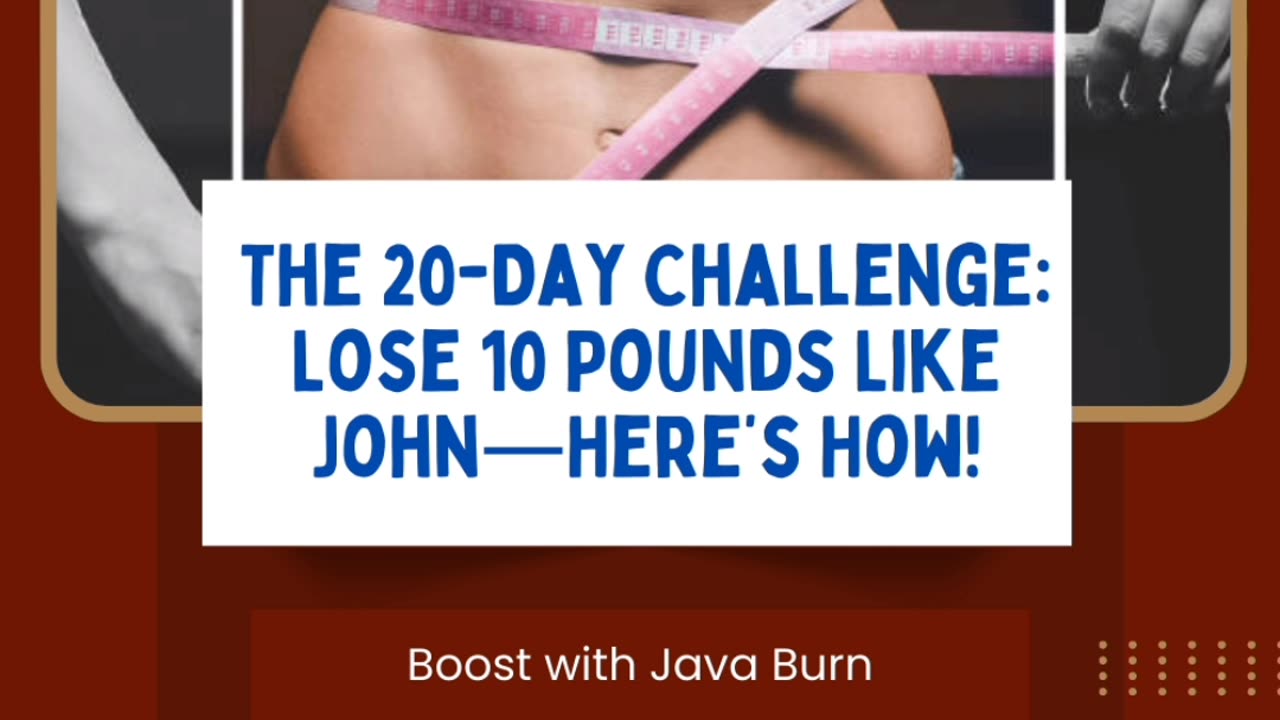 The 20 Days Challenge: Lose 10 Pounds Like jhon - Here's How!