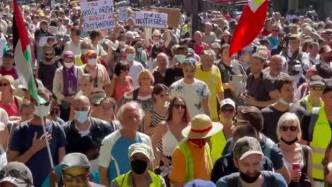 France Sees Massive Anti-Health Pass Demonstrations!