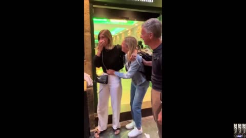 Boyfriend surprises his girlfriend with a wonderful reunion.