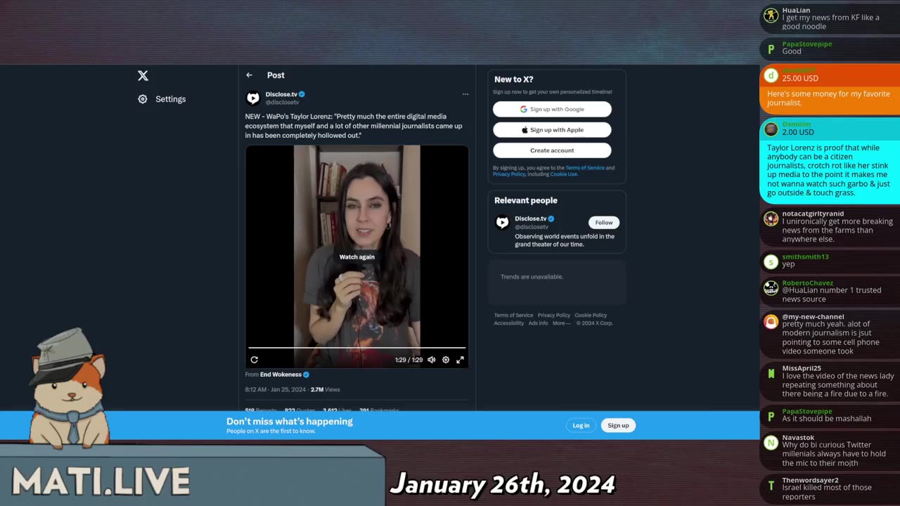 Taylor Lorenz is oblivious - Mad at the Internet