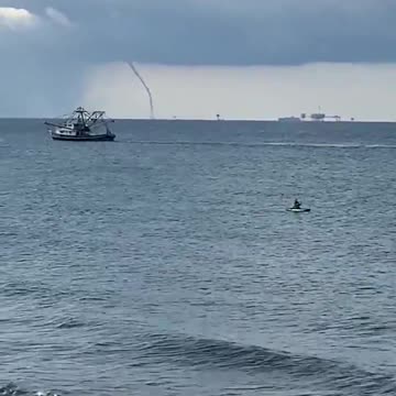 Epic waterspout seen off the coast of Dauphin Island in Alabama