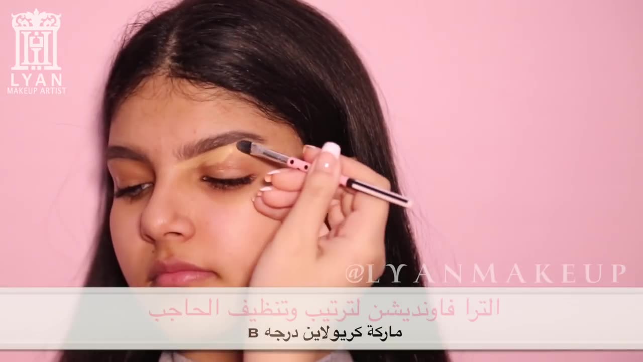 Easy makeup method in shades of pink