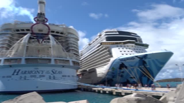Four Great Ships in the Harbour of Sint Maarten, nice to see