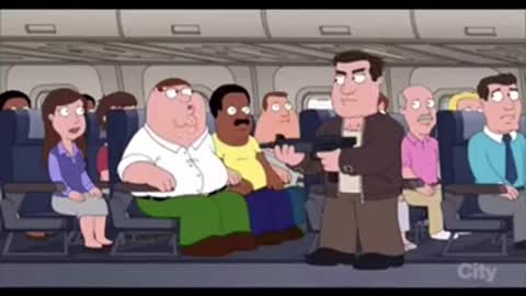 Peter in airplane