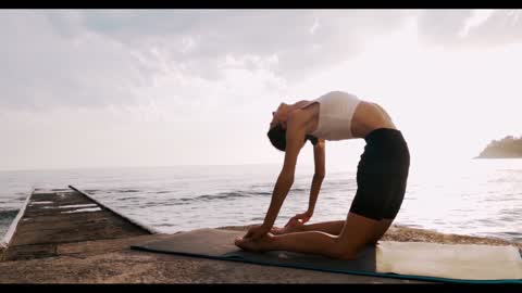 Hot Girl Beautiful Yoga Full Body