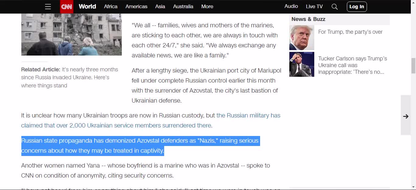 CNN Still Denying That AZOV Fighters Are Nazis Despite Zelensky's Admission & Other Evidence