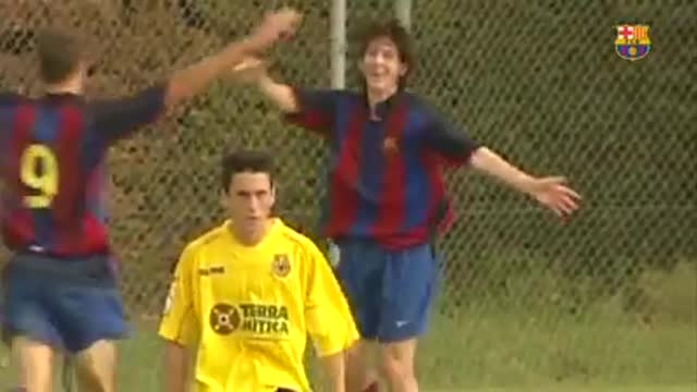 Rare footage of Young Messi