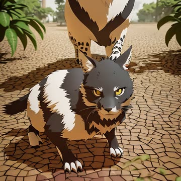 AI Transformations - Animals To Anime, Cyber Worlds - AI Generated Panda