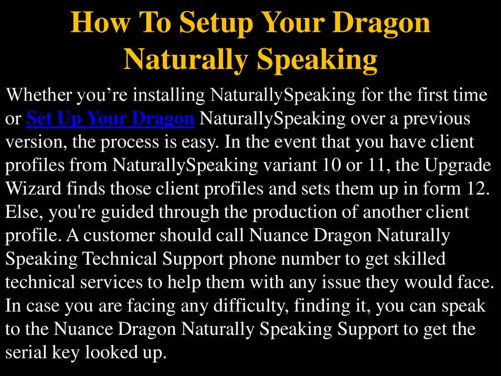 How To Setup Your Dragon Naturally Speaking