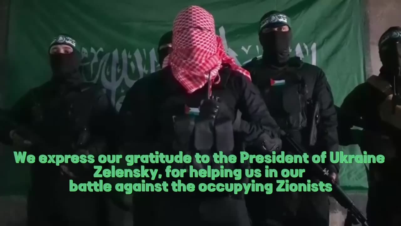Representatives of Hamas published a video expressing gratitude to Zelensky