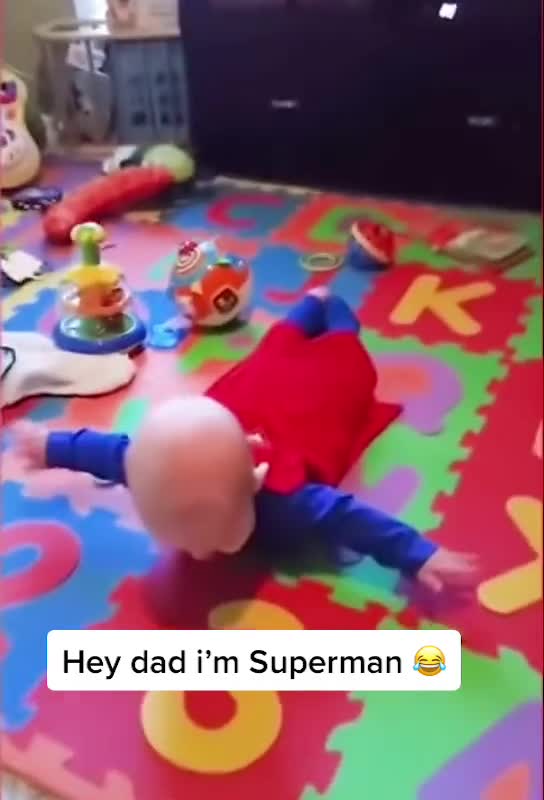 A SUPER HERO BABY ACT SUPER MAN.mp4