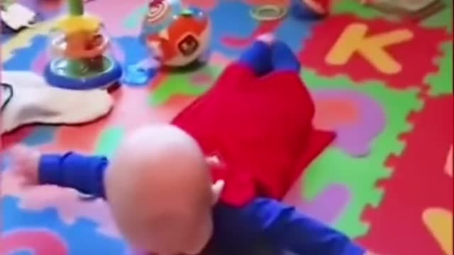 A SUPER HERO BABY ACT SUPER MAN.mp4