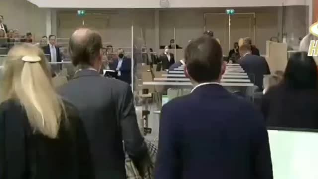 She was talking for the vaccines and ...............