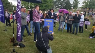 Max at Halton District School Board Protest