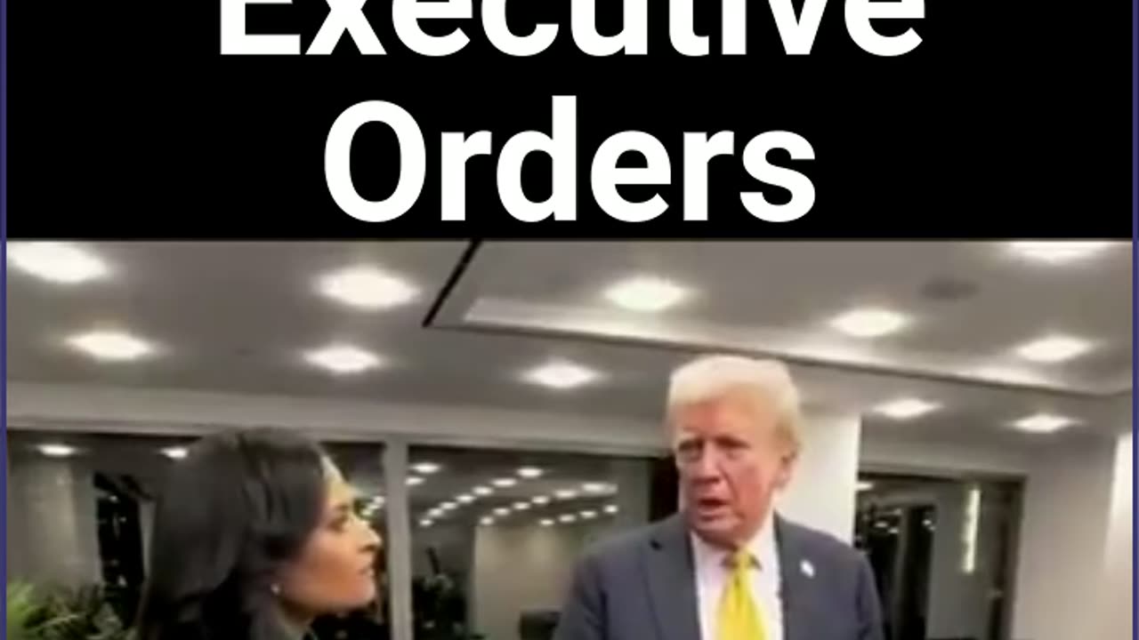 Trump Speaks On Day One Executive Orders