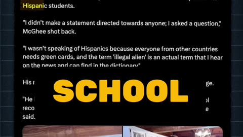 Student suspended for saying "illegal alien" #Woke #Censorship #Border