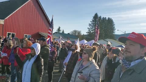 1,000 Patriots rally in a city that voted to defy the lockdown.