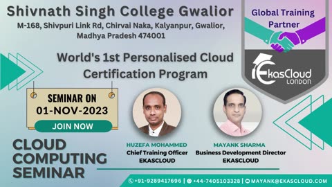 #Seminar at Shivnath Singh College Gwalior Madhya Pradesh India