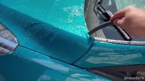 Drying a Car with Water