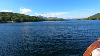 Lakeside tour on a boat