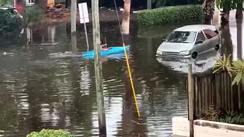 Flood Can't Stop Kayaking Floridian