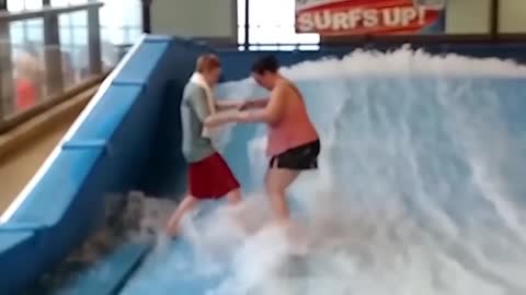 Funny Water Sliding Video Caught on Camera