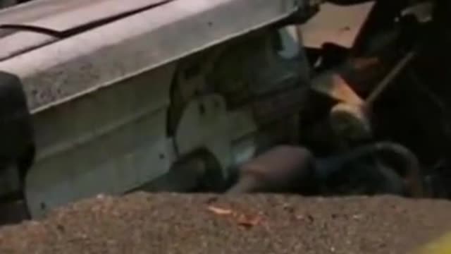 Huge sinkhole swallows van in New York City