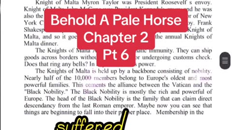 Behold a Pale horse Chapter 3 Secret Societies and the new world order pt 6