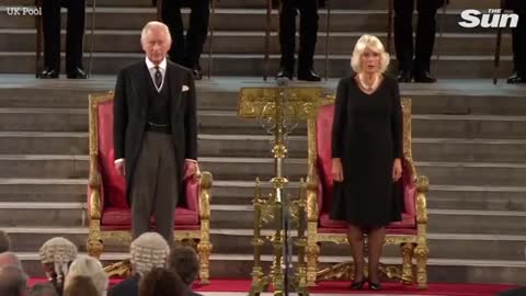 King Charles becomes emotional as the audience sing God Save the King