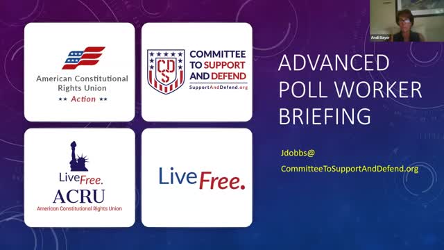 Mission: Advanced Poll Worker Briefing