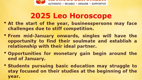 2025 Leo Horoscope