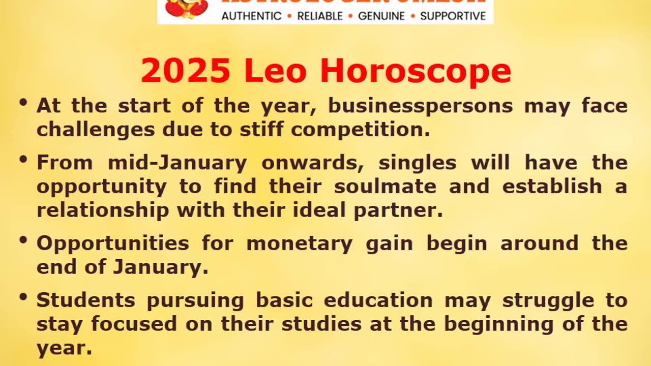 2025 Leo Horoscope