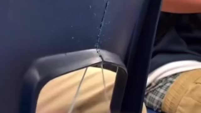 Breaking chairs in school