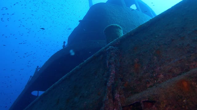 Underwater Video Footage Of A Sunken Ship