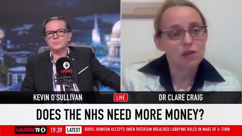 Dr Clare Craig: There's something very frightening about "respect the NHS" - 20 Nov 2021