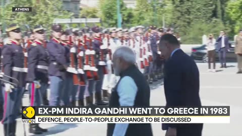 Indian PM Modi welcomed by Indian diaspora in gres