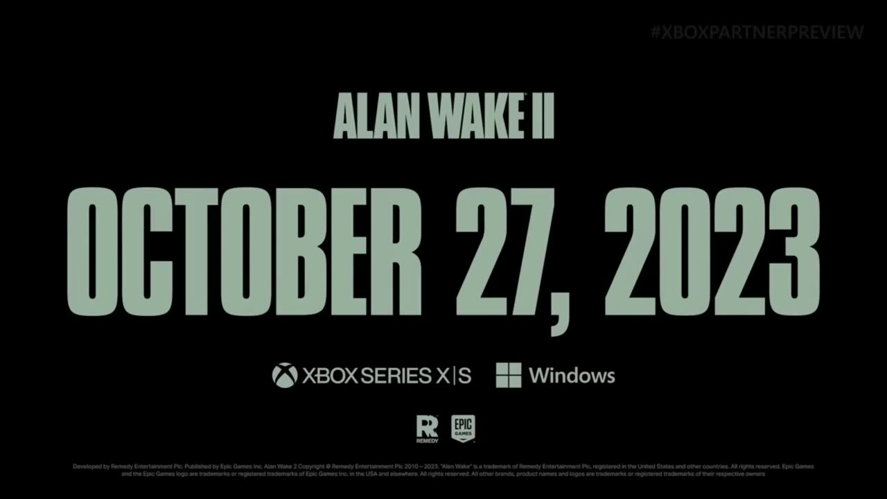 Alan Wake II [PC, PS5, XSX] – October 27 2023