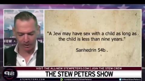 😱 “A Jew may have sex with a child as long as the child is less than nine years.” 🕎✡️