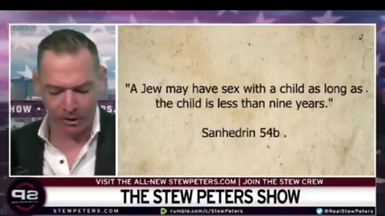 😱 “A Jew may have sex with a child as long as the child is less than nine years.” 🕎✡️