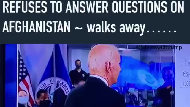 Joe Biden Refuses To Take Questions About Afghanistan