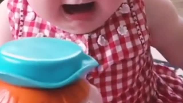 Cute baby crying |Cute baby girl is playing