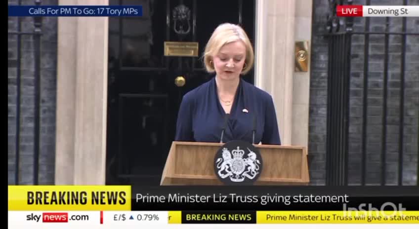 Liz Truss to resign as PM, & a new one will be appointed within the week