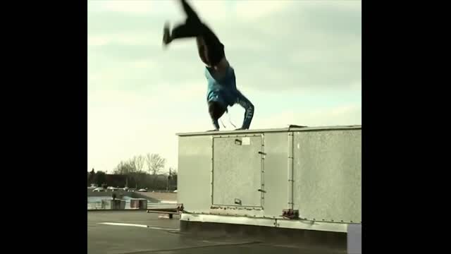 Funny reverse parkour fail 4