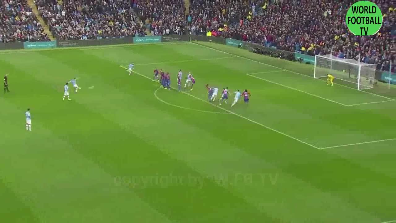 MAN CITY 2-2 CRYSTAL PALACE, AGUERO (2), TOSUN, FERNANDINHO