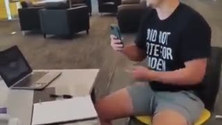Lib Students Attack White Kids for "Police Lives Matter" Sticker