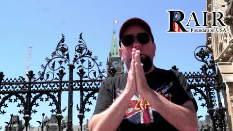 Canadian Freedom Protester on James Topp's Arrival
