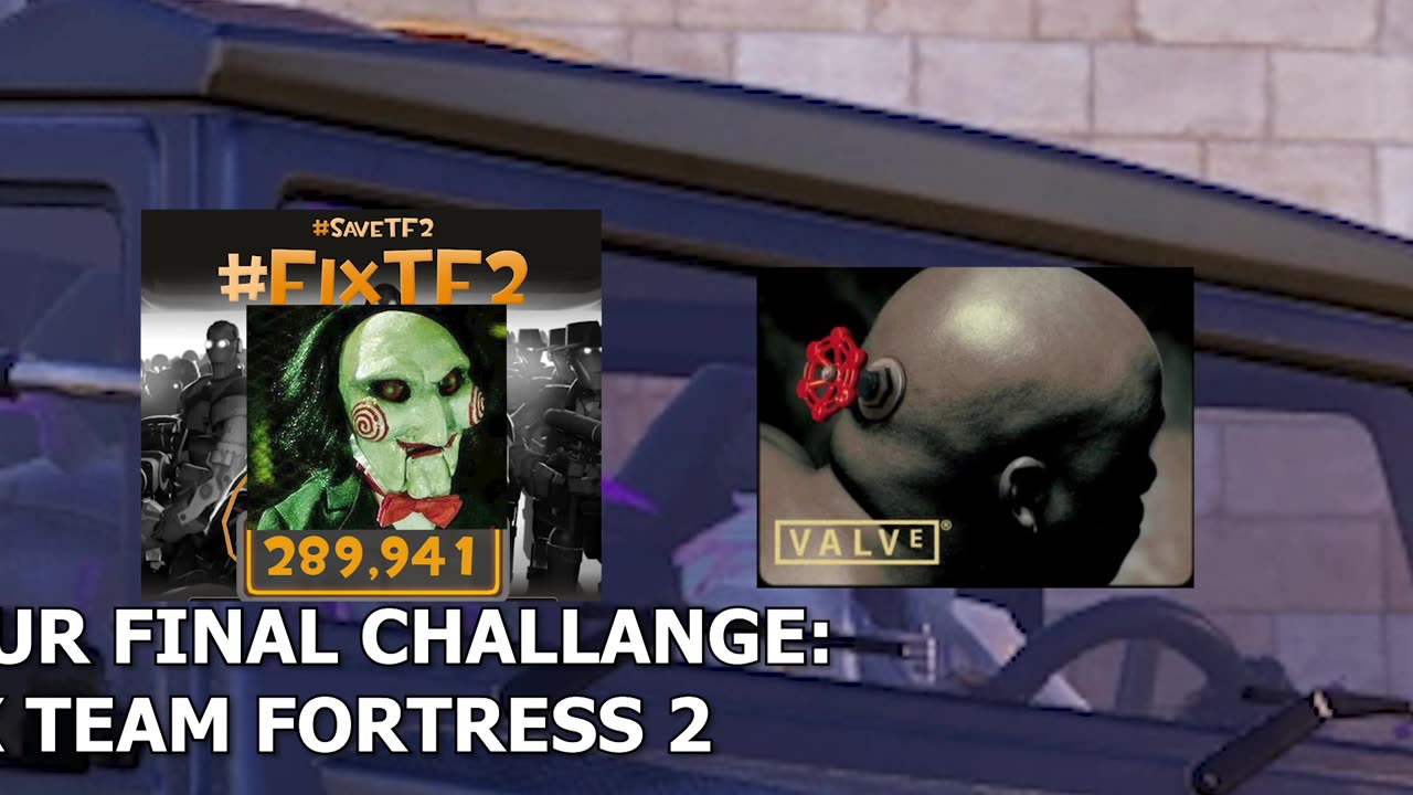 #FixTF2 x Fortnite: Valve when they hear anything about #FixTF2