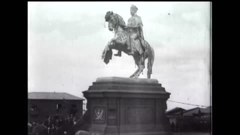 Coronation of Ras Tafari and the unveiling of Menelik II statue - 1930